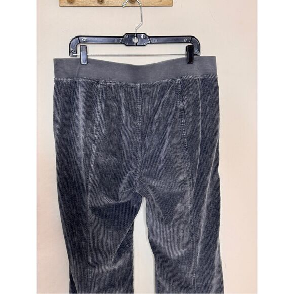 XCVI Gray Brushed Corduroy Wide Leg Pull On Pants XL - Picture 6 of 6